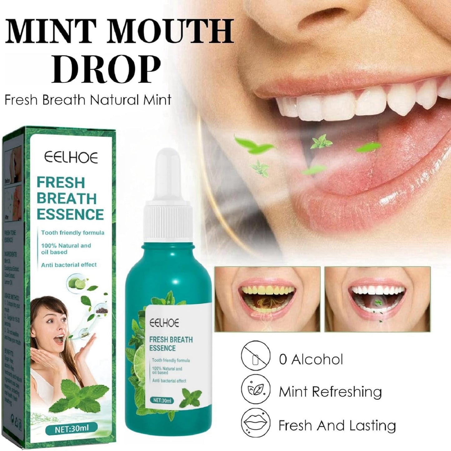 Bad Mouth Smell Removing Drops